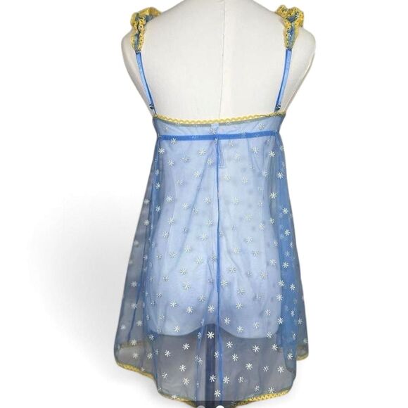 URBAN OUTFITTERS OutFromUnder Daisy Sheer Floral Mini Dress - Picture 12 of 16